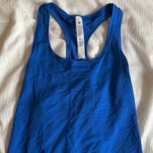 lululemon athletica Swiftly racerback Blue Tank Top